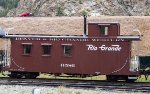 D&RGW narrow gage caboose number 0586 